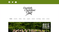 Desktop Screenshot of guelphchamberchoir.ca