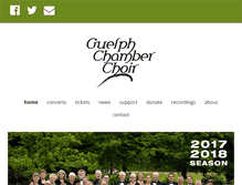 Tablet Screenshot of guelphchamberchoir.ca